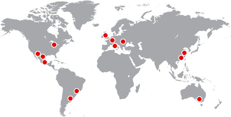 World map of TRICO location